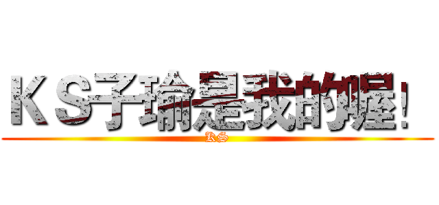 ＫＳ子瑜是我的喔！ (KS)