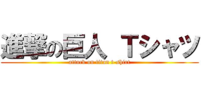 進撃の巨人 Ｔシャツ (attack on titan t-shirt)
