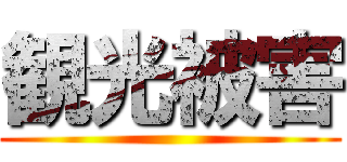 観光被害 ()