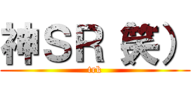 神ＳＲ（笑） (trk)