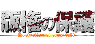 版権の保護 (Protection of copyright)