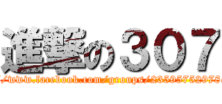 進撃の３０７ (https://www.facebook.com/groups/235957529785188/)