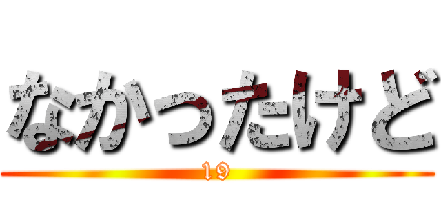 なかったけど (19)