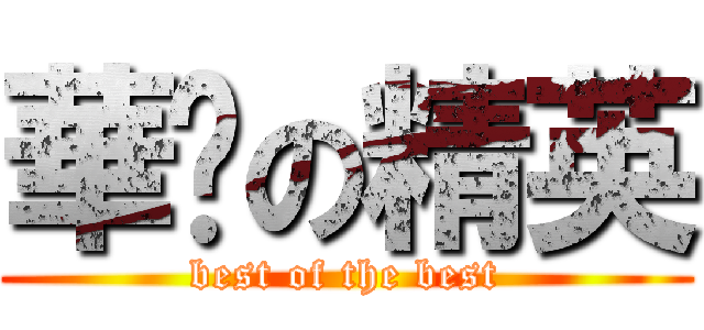 華矽の精英 (best of the best)