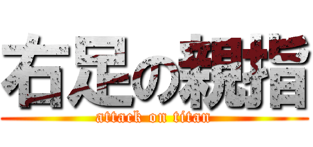 右足の親指 (attack on titan)