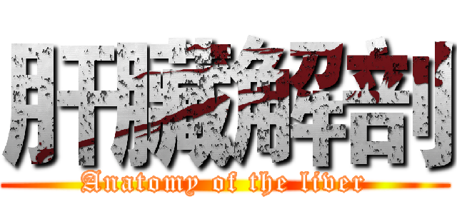 肝臟解剖 (Anatomy of the liver)