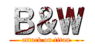 Ｂ＆Ｗ (attack on titan)