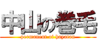 中山の巻毛 (permanent of hayatan)