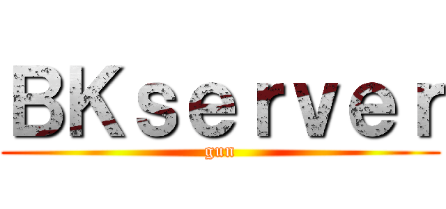 ＢＫｓｅｒｖｅｒ (gun)