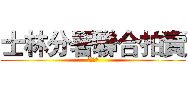 士林分署聯合拍賣 (你的名子)