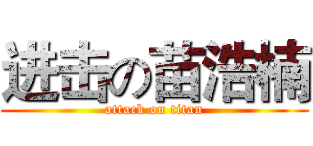 进击の苗浩楠 (attack on titan)