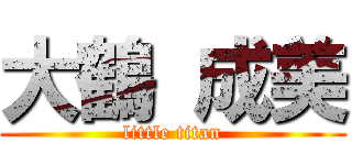 大鶴 成美 (little titan)