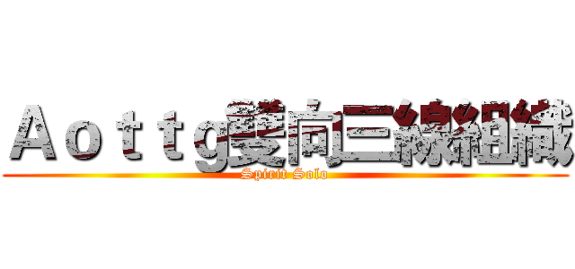 Ａｏｔｔｇ雙向三線組織 (Spirit Solo)