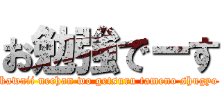 お勉強でーす (kawaii nechan wo getsuru tameno shugyo)