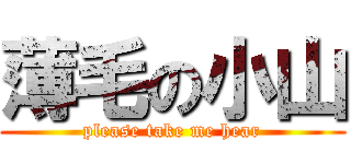 薄毛の小山 (please take me hear)