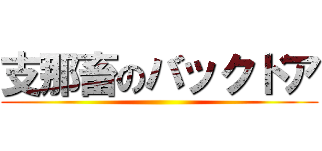 支那畜のバックドア ()