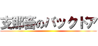 支那畜のバックドア ()