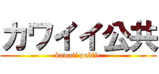 カワイイ公共 (kawaii public)