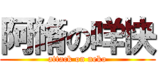 阿脩の咩快 (attack on neko)