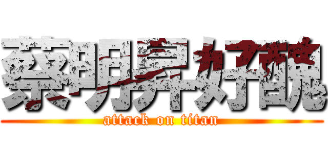 蔡明昇好醜 (attack on titan)