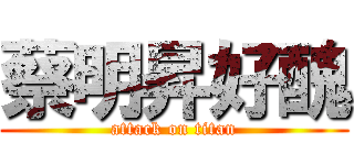 蔡明昇好醜 (attack on titan)