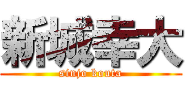 新城幸大 (sinjo kouta)