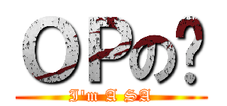 ＯＰの傻 (I\'m A SA)