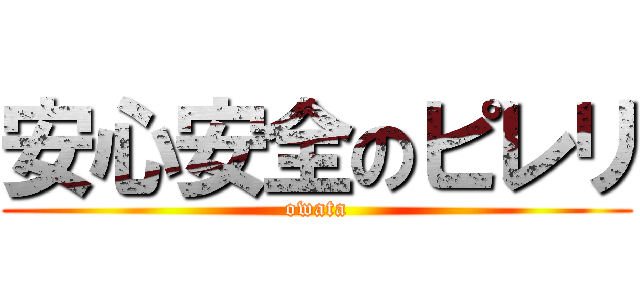 安心安全のピレリ (owata)