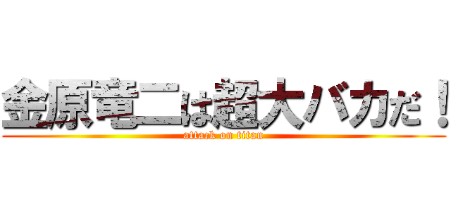 金原竜二は超大バカだ！ (attack on titan)