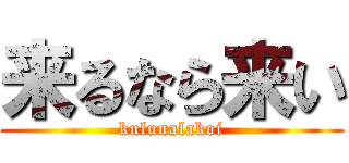 来るなら来い (kulunalakoi)