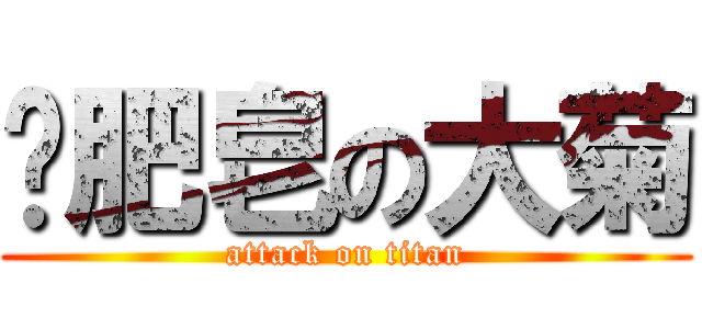 撿肥皂の大菊 (attack on titan)