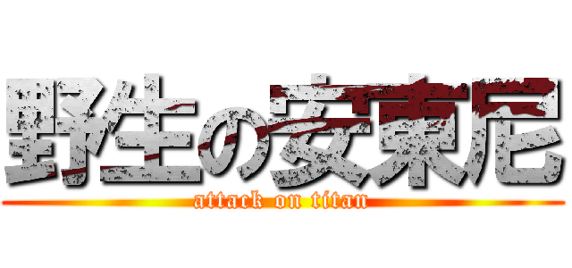 野生の安東尼 (attack on titan)