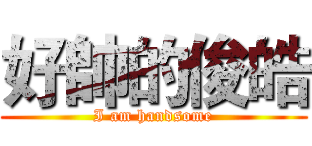 好帥的俊皓 (I am handsome)