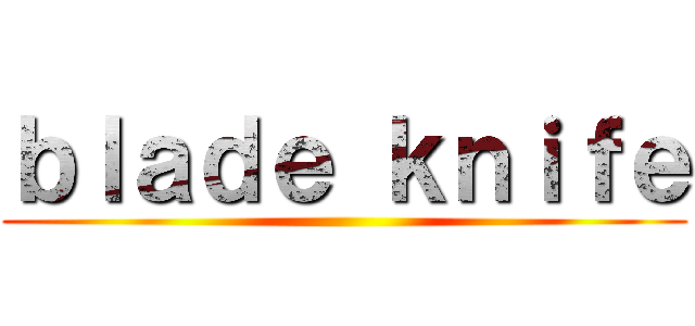 ｂｌａｄｅ ｋｎｉｆｅ ()