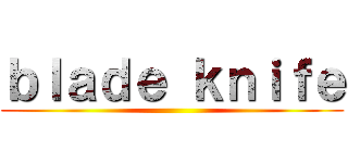 ｂｌａｄｅ ｋｎｉｆｅ ()
