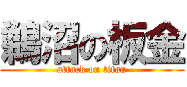 鵜沼の板金 (attack on titan)