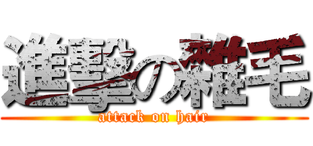 進擊の雜毛 (attack on hair)