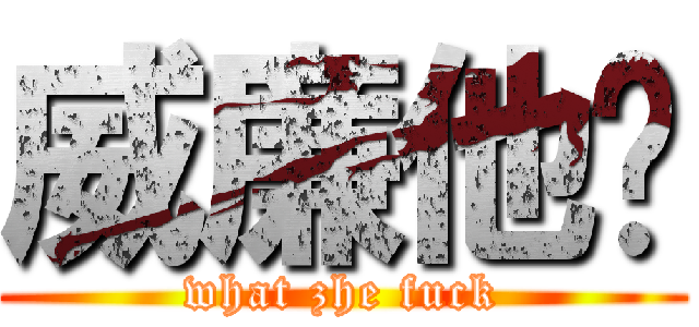威廉他爹 (what zhe fuck)