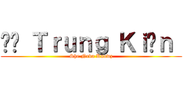 Đỗ Ｔｒｕｎｇ Ｋｉêｎ  (She Neva Knowz)