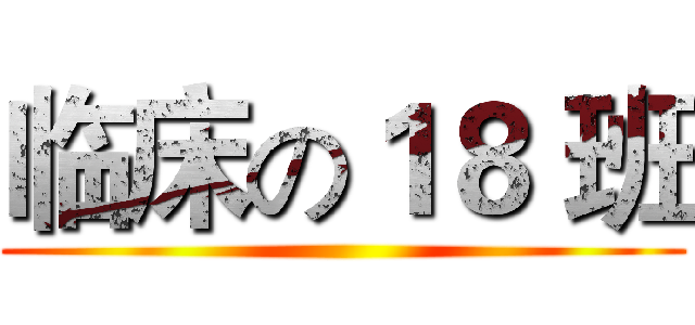 临床の１８ 班 ()