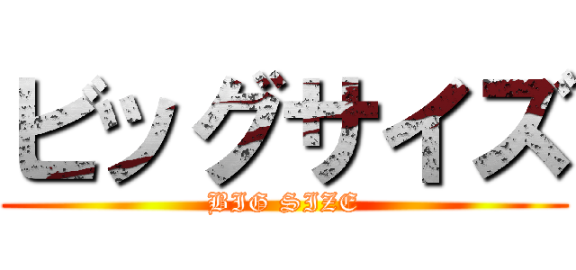 ビッグサイズ (BIG SIZE)