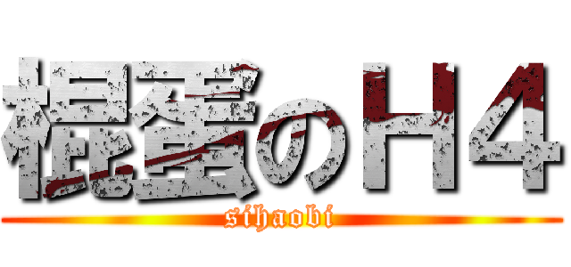 棍蛋のＨ４ (sihaobi)