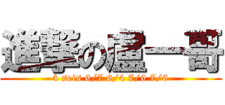 進撃の盧一哥 (4 sets 6/7 6/4 7/6 7/6)