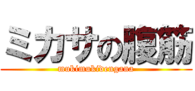 ミカサの腹筋 (mukimukidengana)