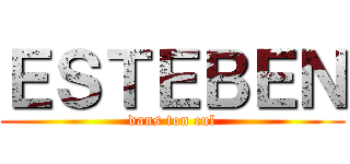 ＥＳＴＥＢＥＮ (dans ton cul)