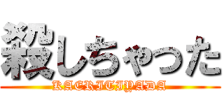 殺しちゃった (KAERITIYADA)