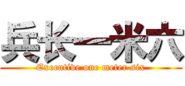 兵长一米六 (Executive one meter six)