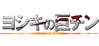 ヨシキの巨チン (attack on Akko)