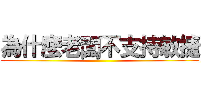 為什麼老闆不支持敏捷 ()