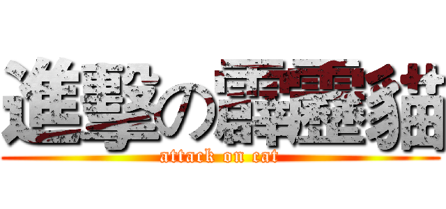 進擊の霹靂貓 (attack on cat)